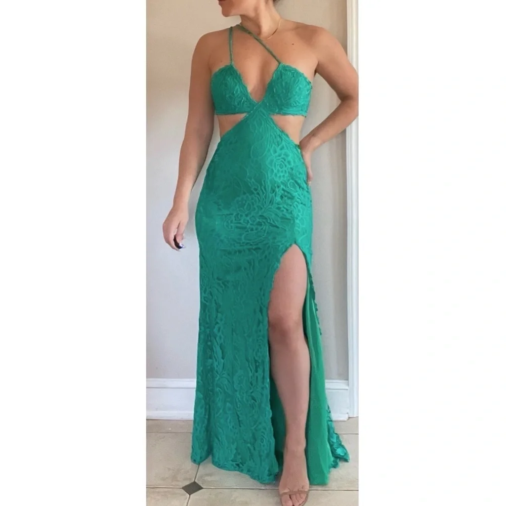 Jovani | Dresses | Jovani Lace Gown Green | Poshmark Jovani | Dresses | Jovani Lace Gown Green | Poshmark